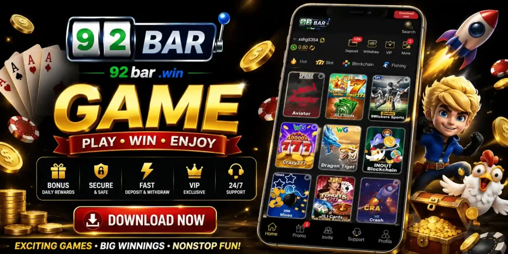  92BAR Game Download (APK is Online Earning) Casino App