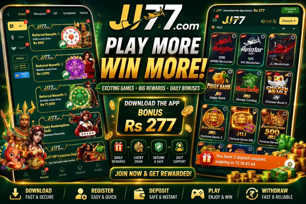 JJ77 Game Download in Pakistan (play and earn money) 2026